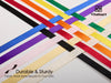 Vitalizart Ribbons for Crafts 3/8" x 100Yd Satin Ribbon Double Face Gift Wrapping( Rainbow 10 colours)
