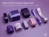 Vitalizart Luxury Purple Ribbon Set – 40 Yards(9 Textures)9 Purple Ribbons 40Yd - Vitalizart