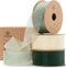ORGANZA SHEER RIBBON 1“ X 30 YD(Cream White & Green)