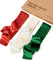 Frayed Edges Glossy Velvet Ribbon For Christmas 1.5"x 4.5YD (Christmas Color)