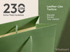 Vitalizart Paper Gift Bags With Ribbon Handles Set of 4 Green Bulk Reusable For Gift Wrap 13" x10"x5"Large Size( Green & Cream) - Vitalizart