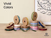 Vitalizart Organza Ribbon 3/8" x 30 Yd Cream White Rose Gold & Dusty Green Sheer Ribbons(Mixed 9 Rolls) - Vitalizart