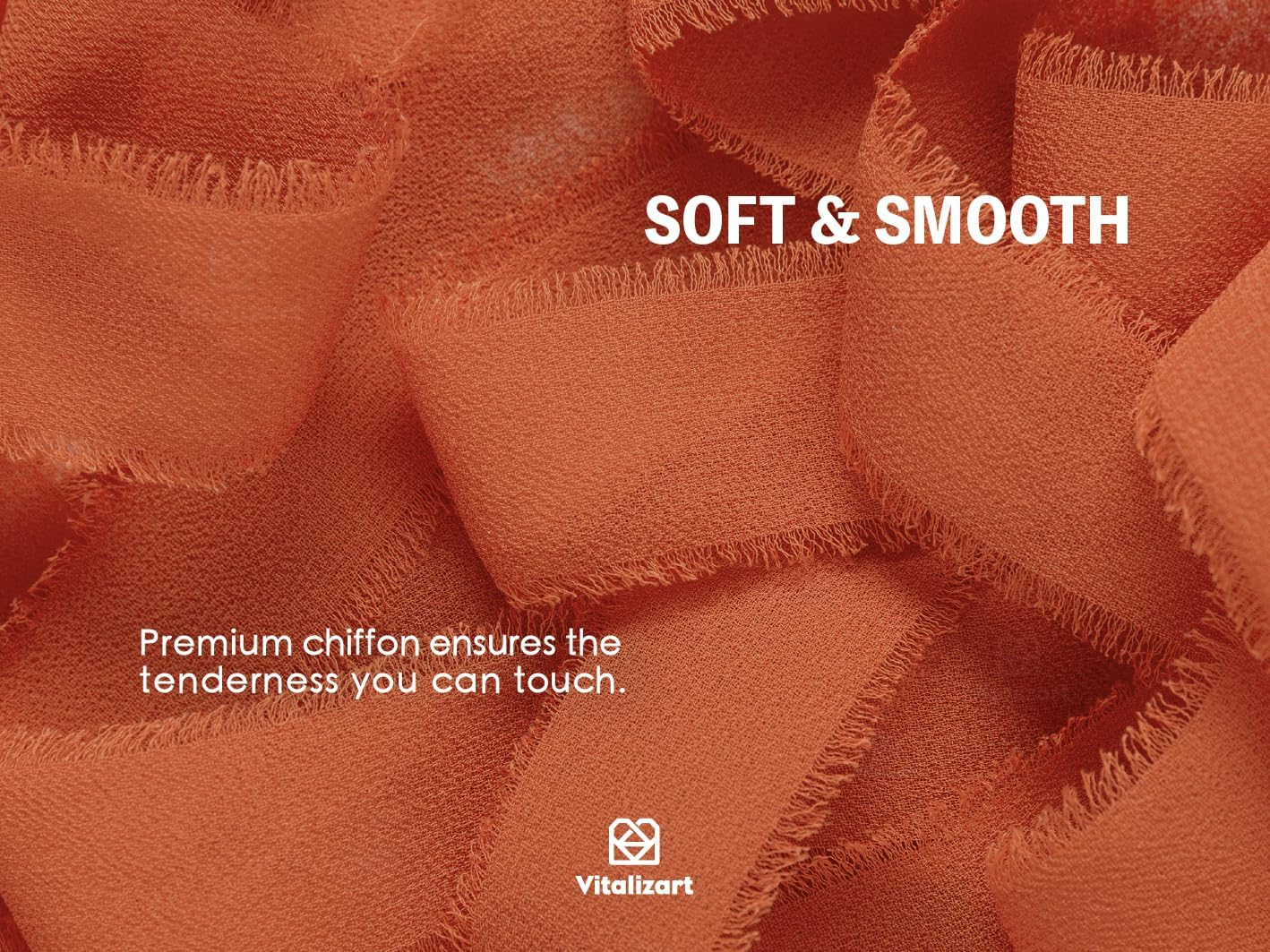 FRINGE CHIFFON SILK RIBBON 1