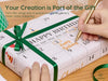 Vitalizart Write - On Calendar Birthday Wrapping Paper Set 17" With 5 - Yard Twine Recyclable Customizable Gift Wrap - Vitalizart