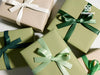 Double Face Satin Ribbon 3/8"x 50Yd (Green & Cream) - Vitalizart