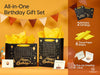 Vitalizart Birthday Paper Gift Bags With Ribbon Handles Set of 2 - Pop - Up Cards, Tissue Paper, Custom Calendar Design Black Bags for Kids Birthday Party Favors Goodie Bags Girls Boys Shower（Black, Kids Party Favors） - Vitalizart