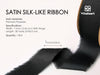 FRAYED FRINGE SILK SATIN RIBBON 1" X 30 YARD（Black） - Vitalizart