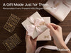 Vitalizart Pearlescent Holographic Wrapping Paper Set with Silky Satin Ribbon – White Paper & White RIbbons