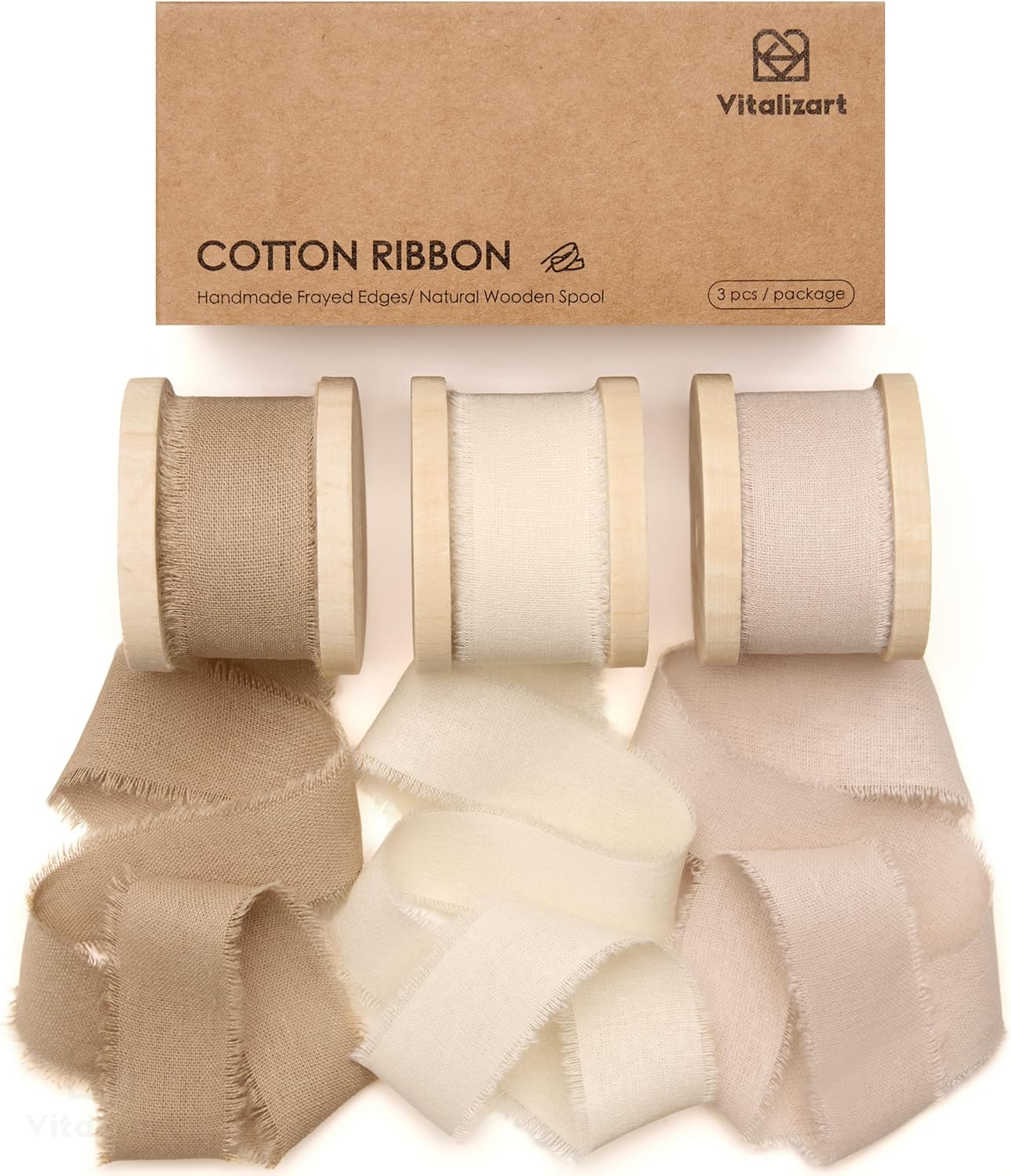 Vitalizart Ribbon Cotton Handmade Fringe 1