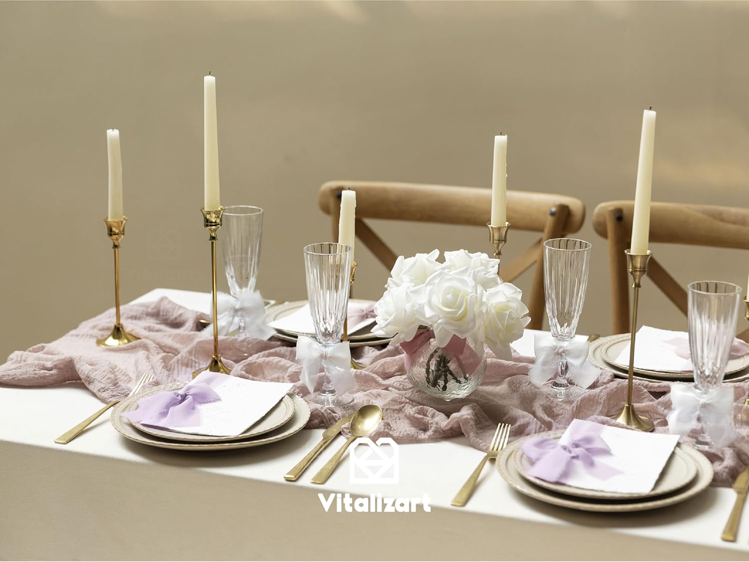 FRINGE CHIFFON SILK RIBBON 1.5" X 21YD (Lavender & White) - Vitalizart