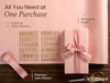 Vitalizart Pearlescent Holographic Wrapping Paper Set with Silky Satin Ribbon – Pink Paper & Pink RIbbons