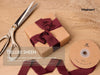 Frayed Fringe Silk Satin Ribbon 1" x 30 Yard (Burgundy) - Vitalizart