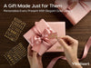 Vitalizart Pearlescent Holographic Wrapping Paper Set with Silky Satin Ribbon – Pink Paper & Pink RIbbons