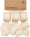 Vitalizart Ribbon Cotton Handmade Fringe 1" x 15 Yd  Pure Natural Cotton Ribbons (Ivory White)