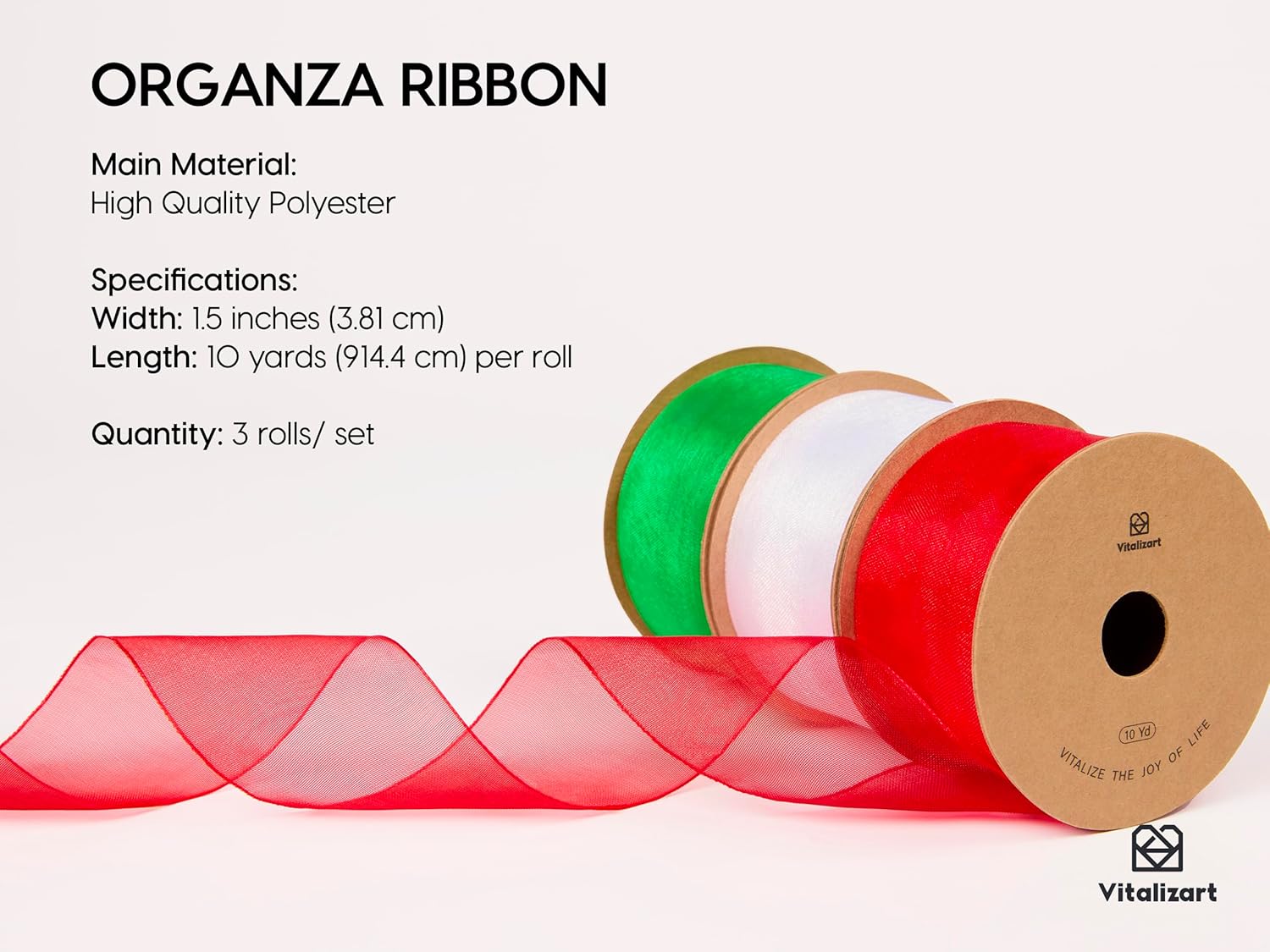 Organza Sheer Ribbon 1.5