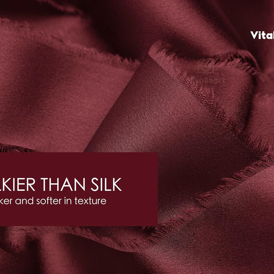 Frayed Fringe Silk Satin Ribbon 1" x 30 Yard (Burgundy) - Vitalizart