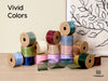 Vitalizart Organza Ribbon 1.5" x 30 Yd Cream White Rose Gold & Dusty Green Sheer(White Rose Gold & Green) - Vitalizart