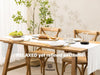 Cotton Linen Table Runner 14 x 120 Inches (White) - Vitalizart