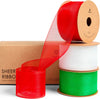 Organza Sheer Ribbon 1.5" x 30 Yd (Christmas ) - Vitalizart
