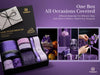 Vitalizart Luxury Purple Ribbon Set – 40 Yards(9 Textures)9 Purple Ribbons 40Yd - Vitalizart