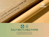 Wrapping Paper Set 17"x197" Pearly - Lustre With Silk Like Satin Ribbon & Gift Tags (Gold Paper & Gold Ribbons) - Vitalizart