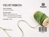 Thin Velvet Ribbon 1/8" x 30 Yard Christmas Decoration Tree Ornaments (Sage Green) - Vitalizart
