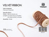 Thin Velvet Ribbon 1/8" x 30 Yard Christmas Decoration Tree Ornaments (Khaki) - Vitalizart