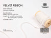 Thin Velvet Ribbon 1/8" x 30 Yard Christmas Decoration Tree Ornaments (Ivory White) - Vitalizart