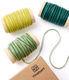 Thin Velvet Ribbon 1/8" x 30 Yard Christmas Decoration Tree Ornaments (Green Series) - Vitalizart