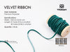 Thin Velvet Ribbon 1/8" x 30 Yard Christmas Decoration Tree Ornaments (Green Series) - Vitalizart