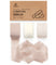 Chiffon Silk Ribbon 1" x 21 Yd (Nude & White)