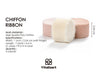 Chiffon Silk Ribbon 1" x 21 Yd (Pink & White) - Vitalizart