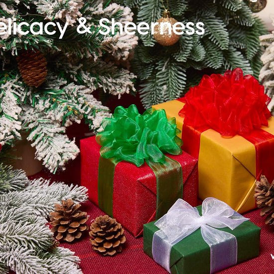 ORGANZA SHEER RIBBON 1.5“ X 30 YD(Red) - Vitalizart