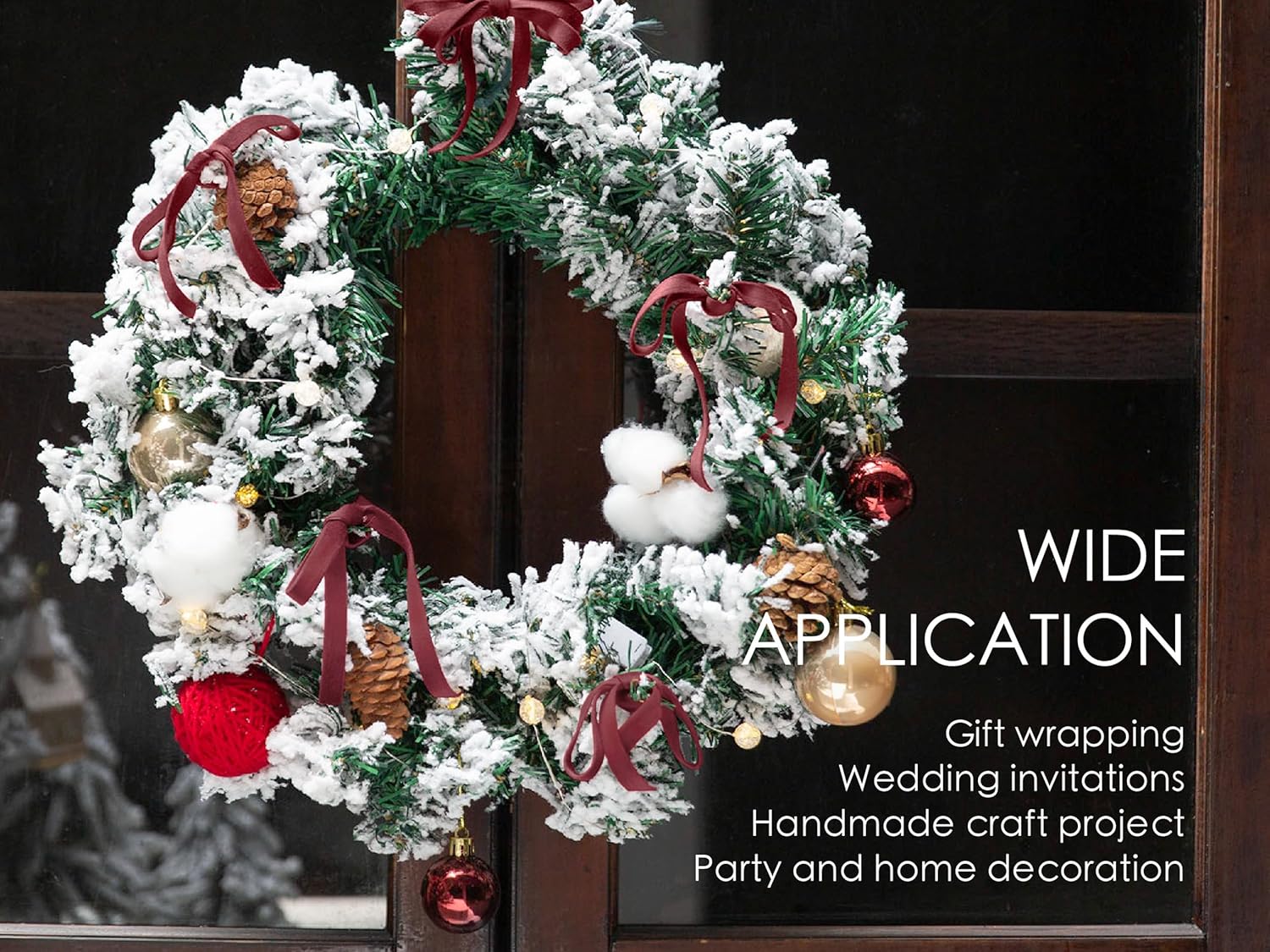 Velvet Ribbon With Wooden Spool 3/8