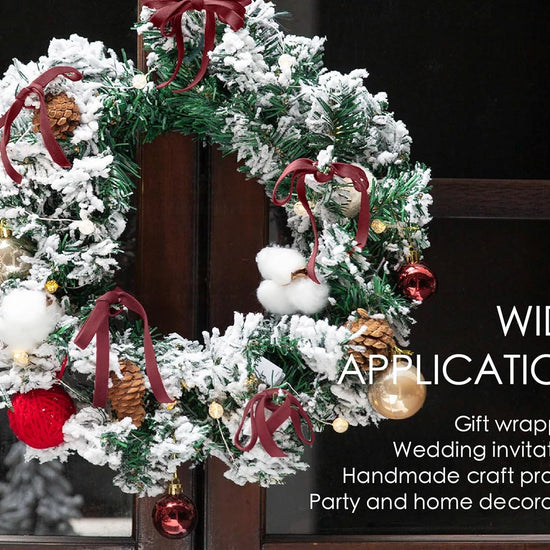 Velvet Ribbon With Wooden Spool 3/8" x 15 Yd (Burgundy) - Vitalizart