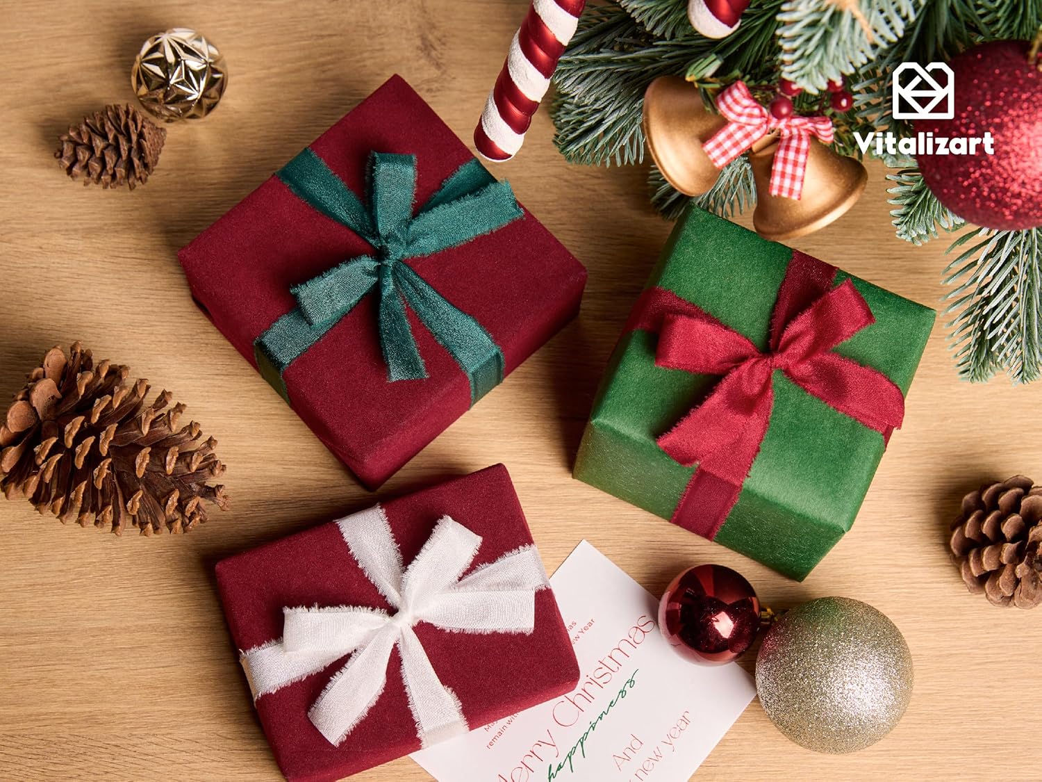 Frayed Fringe Crepe Silk Satin Ribbon 5/8