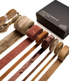 Vitalizart Brown Mixed Velvet Ribbon Set for Gift Wrapping Baby Shower Wedding Bridal Bouquets Holiday Decor 28Yd（Brown) - Vitalizart