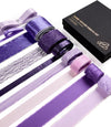 Vitalizart Luxury Purple Ribbon Set – 40 Yards(9 Textures)9 Purple Ribbons 40Yd - Vitalizart