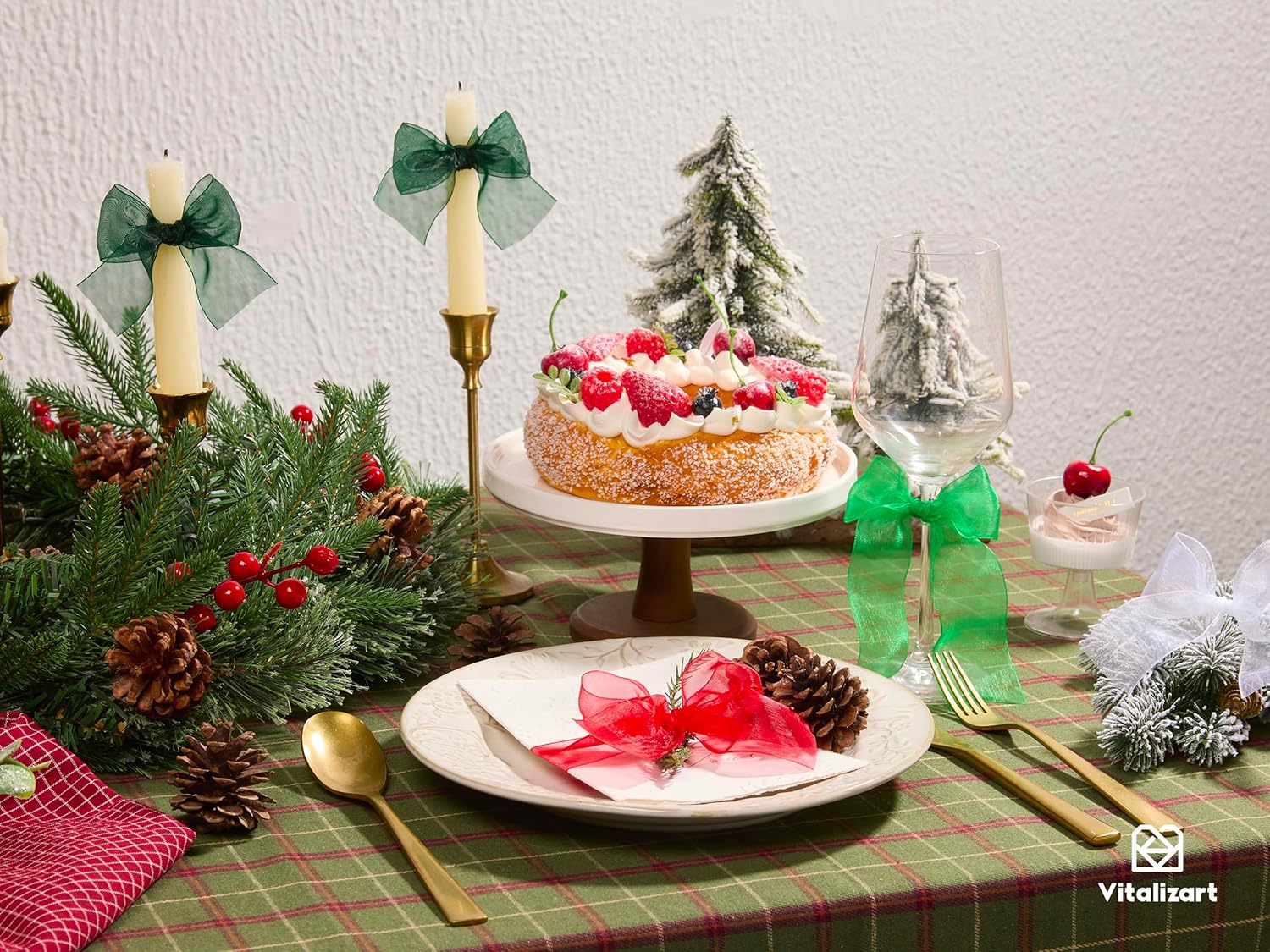 ORGANZA SHEER RIBBON 1.5“ X 30 YD(Red) - Vitalizart