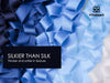 FRAYED FRINGE SILK SATIN RIBBON 1" X 25 YARD (Blue & White) - Vitalizart