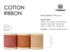 Cotton Ribbon Handmade Fringe 1.5" x 15 Yd (Terracotta) - Vitalizart