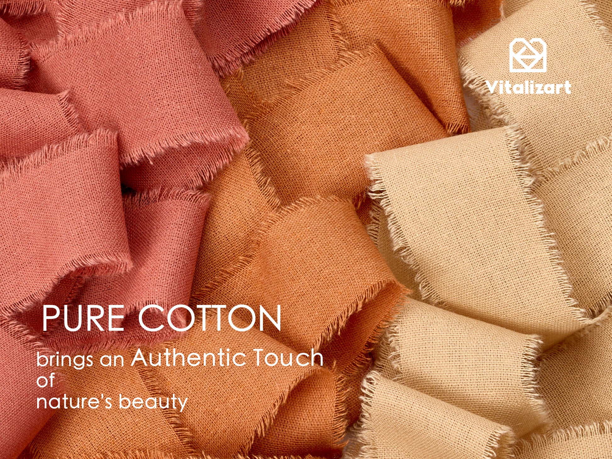 Cotton Ribbon Handmade Fringe 1.5" x 15 Yd (Terracotta) - Vitalizart