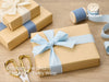Cotton Ribbon Handmade Fringe 1.5" x 15 Yd (Blue & Cream) - Vitalizart