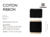 Cotton Ribbon Handmade Fringe 1.5" x 15 Yd (Black) - Vitalizart