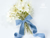 Cotton Ribbon Handmade Fringe 1.5" x 15 Yd (Blue & Cream) - Vitalizart