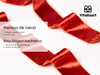 Frayed Edges Glossy Velvet Ribbon For Christmas 1.5"x 4.5YD (Christmas Color) - Vitalizart