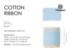 Cotton Ribbon Handmade Fringe 1.5" x 15 Yd (Baby Blue) - Vitalizart