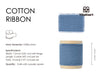 Cotton Ribbon Handmade Fringe 1.5" x 15 Yd (Dusty Blue) - Vitalizart