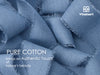 Cotton Ribbon Handmade Fringe 1.5" x 15 Yd (Dusty Blue) - Vitalizart