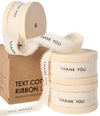 Custom Cotton Ribbon 5/8" x 15 Yd (THANK YOU) - Vitalizart